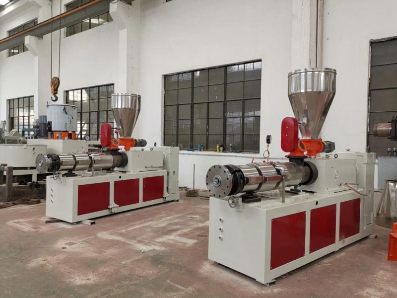 UPVC Conical Twin Screw 51/105 Ceiling Panel Extruder Machine