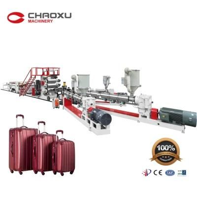 Chaoxu ABS PC Plastic Extruder Machine Travelling Bag Production Line