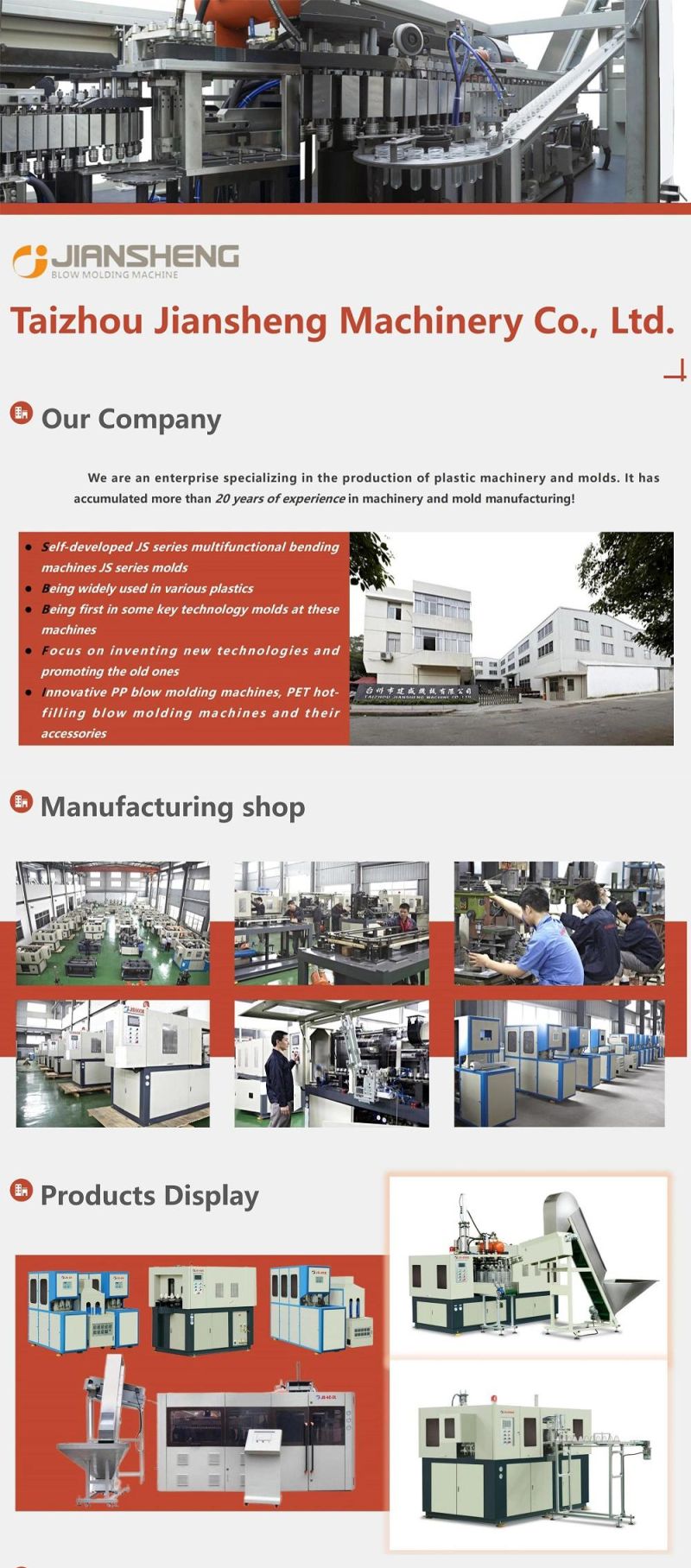 3 Cavities 0.2-0.7L Pet Blow Molding Machine Bottle Making Machine