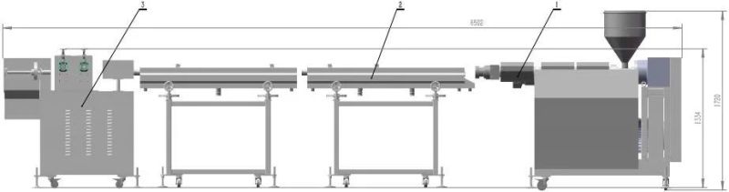 Automataic Extruder Production Line for PLA Beverage/Drinking Straws/Plastic Pipe Extrusion