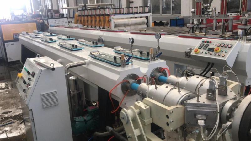 Two Cavity PVC Conduitl Pipe Making Machine Extrusion Line