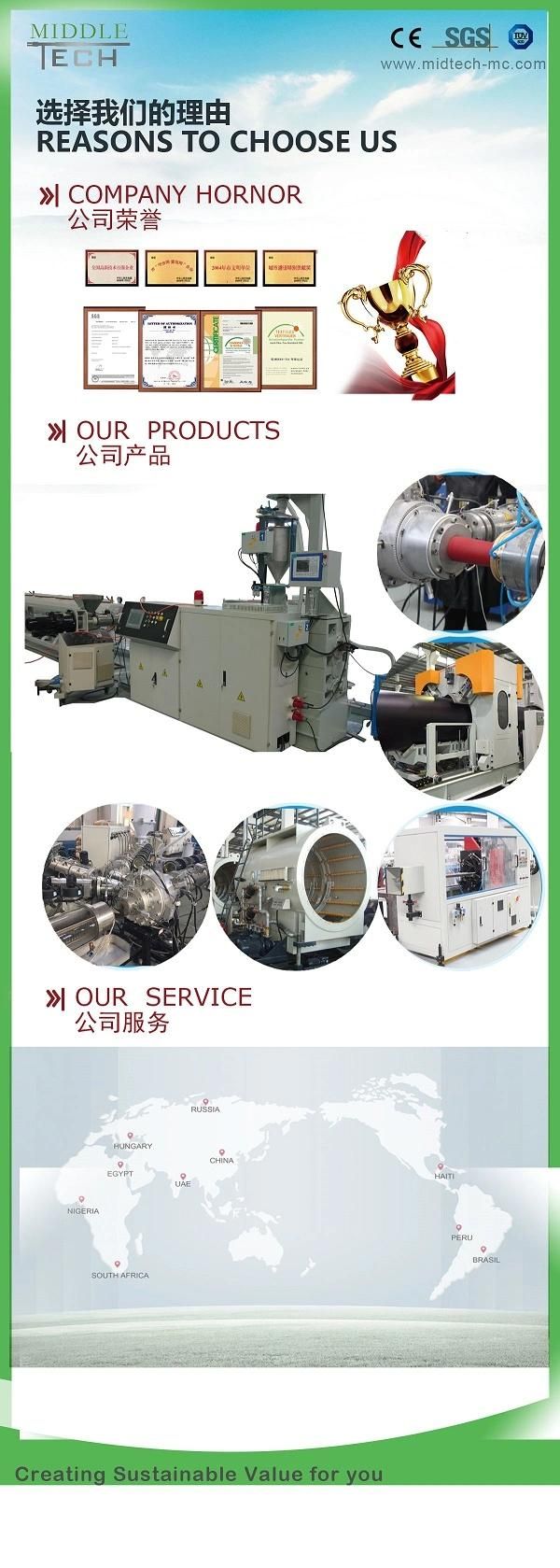 High Speed Single Screw PE PP HDPE Plastic Pipe Extruder Making Machine