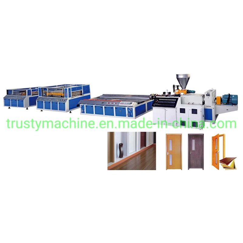 PVC WPC Wide Door Board/Panel Profile Production Line Extrusion Machinery