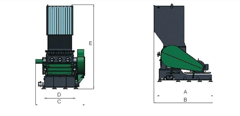 Economic Cheap Plastic Recycling Machine Crusher Granulator for Nylon Lump Pipe Tires Wood