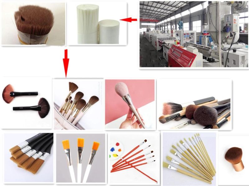 PBT Brush Filament Machine for Cosmetic Brush Makeup Brush Eyelash Brush