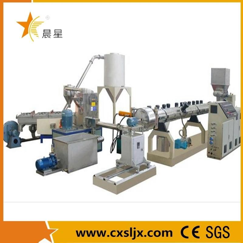 Water Ring Cutting Type Waste PVC Plastic Film Granulating Line / Film Pelletizing Machine