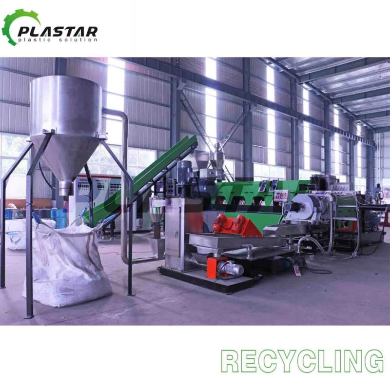 Waste Plastic Pelletizing Granulating Machine with No Mesh Screen Changer