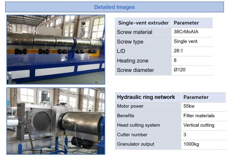 Efficiency High Quality Polyethylene Granulating Pelletizing Line/Recyling Machines