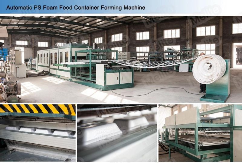 Food Grade Plastic Granules PS Foam Lunch Box Sheet Making Machine