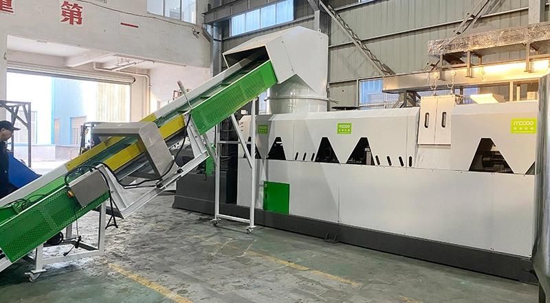 waste dirty PE plastic recycling granulator machine