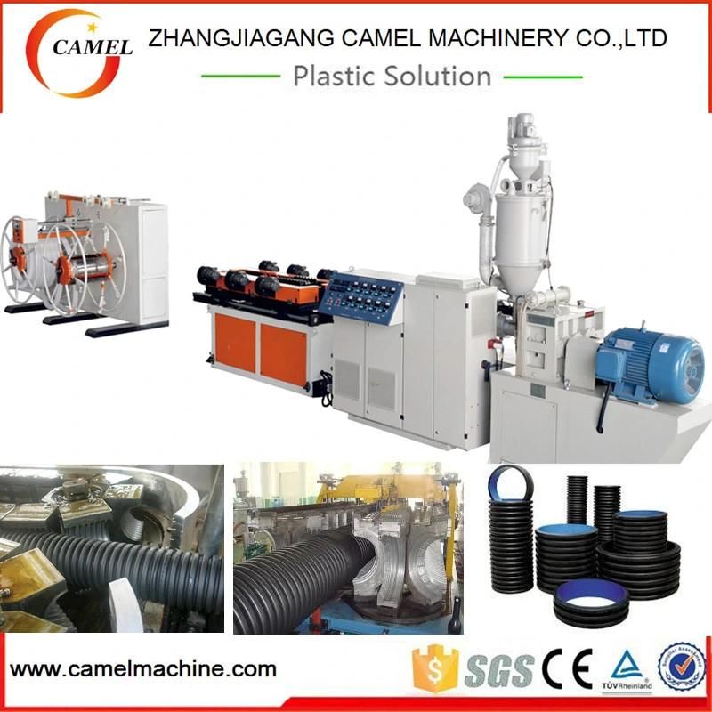 Plastic Extruder Machine PE/PVC/PP Single Wall Corrugated Pipe Production Line