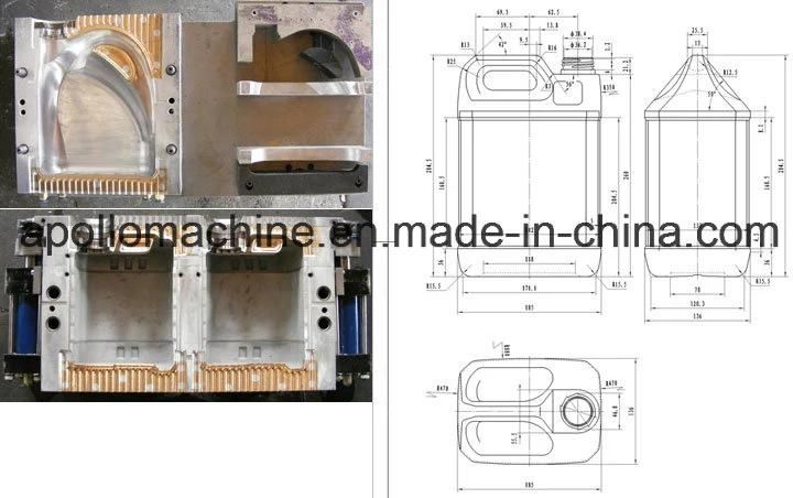 1L 3L 5L Plastic Bottle Jerry Can Blow Molding Machine