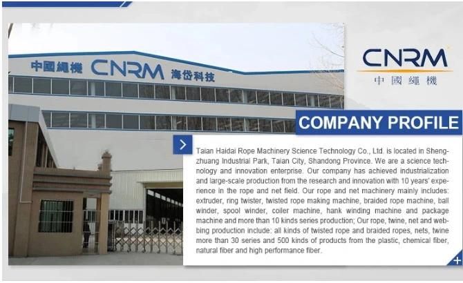 Cnrm Rope Machine PP Monofilament Fiber Extruder for Fishing Net