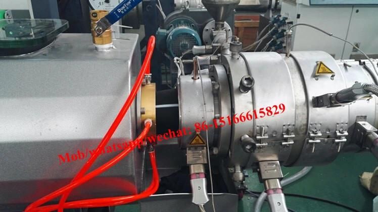 PE/PP Plastic Processed and Single Screw Extruding Machine for Making16-630mm Pipes