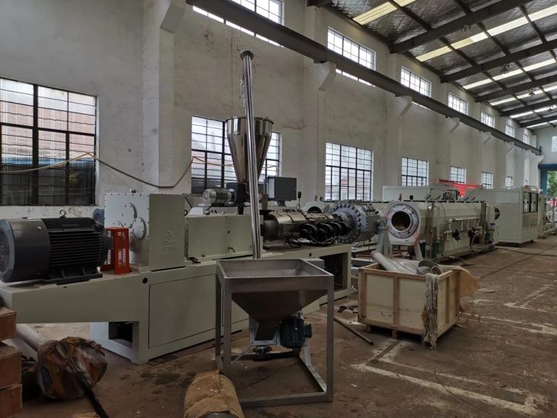 140-280mm Sjsz-92/188 Twin Screw PVC/UPVC Pipe Production Line in Stock for Turkey Customer