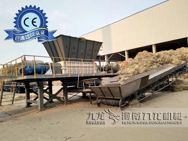 Shredding Straw as Material Used for Power Station Biomass Shredder