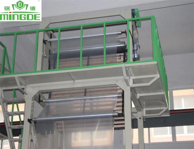 Mingde High Speed Automatic Plastic LDPE Blown Wide Film Extruder Blowing Machine