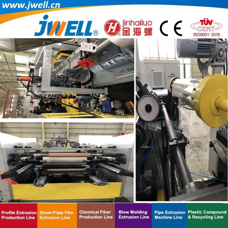 Jwell -TPU Film Making Machine Extrusoin Plastic Recycling Machinery Used in Field of Shoe Clothes Sport Equipment and Car Seat Material