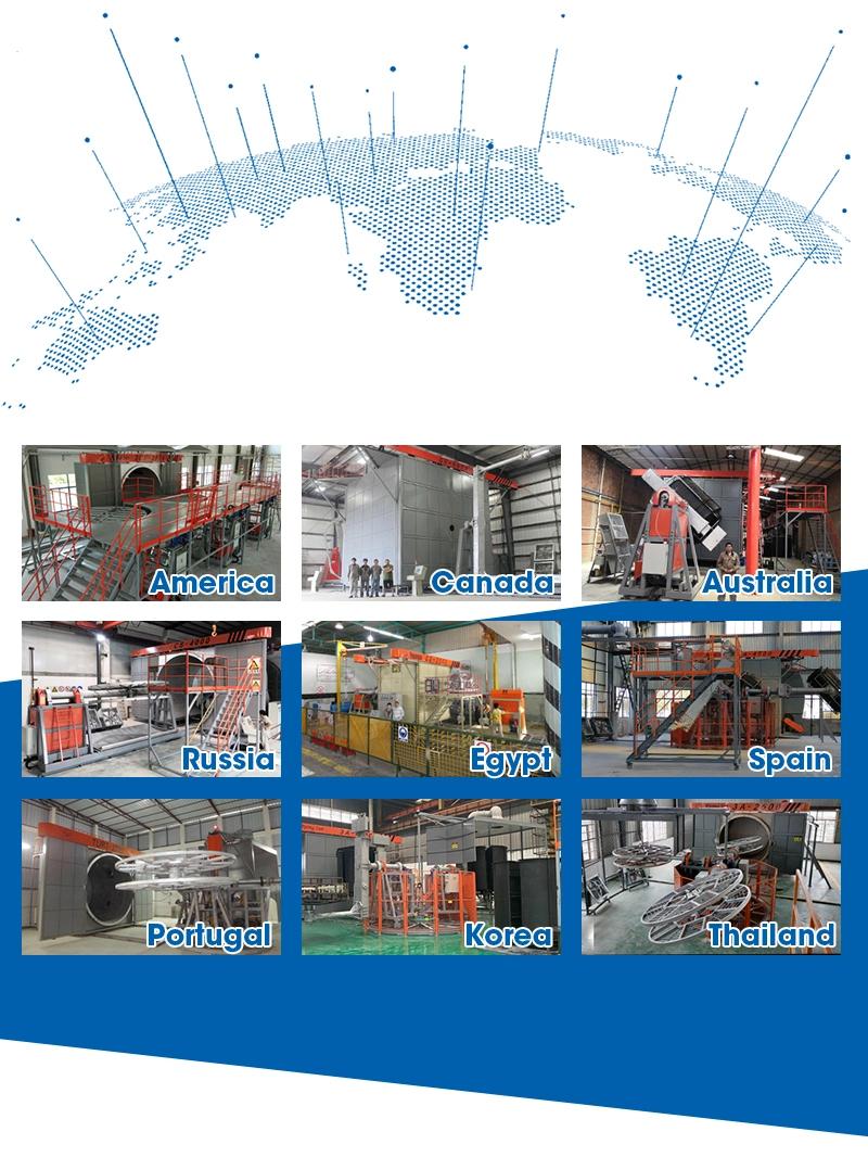 Plastic Product Making Efficient Multi-Arms Shuttle Rotomoulding Machine