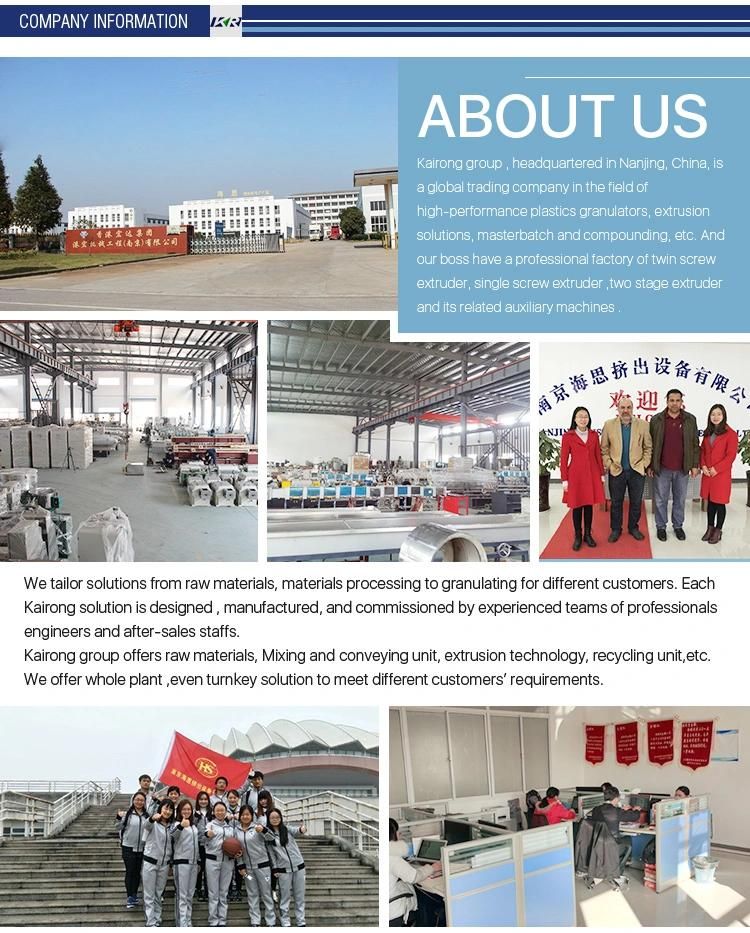 Tse-65 Desiccant Masterbatch Pelletizing Line for Color Masterbatch