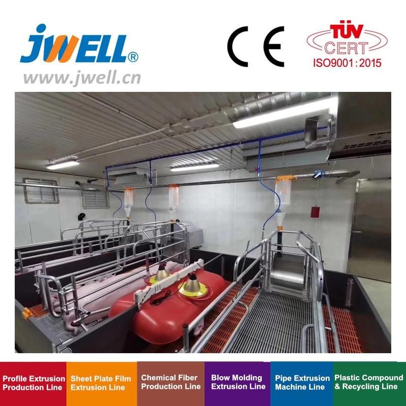 Jwell High Efficiency PVC Plastic Steel Guardrail Plate Profile Extrusion Machine