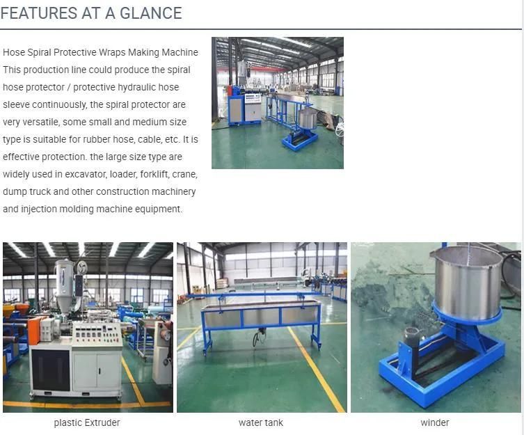 PP Flexible Cable Hydraulic Belt/Pipe Protection Extruding Machine Production Line