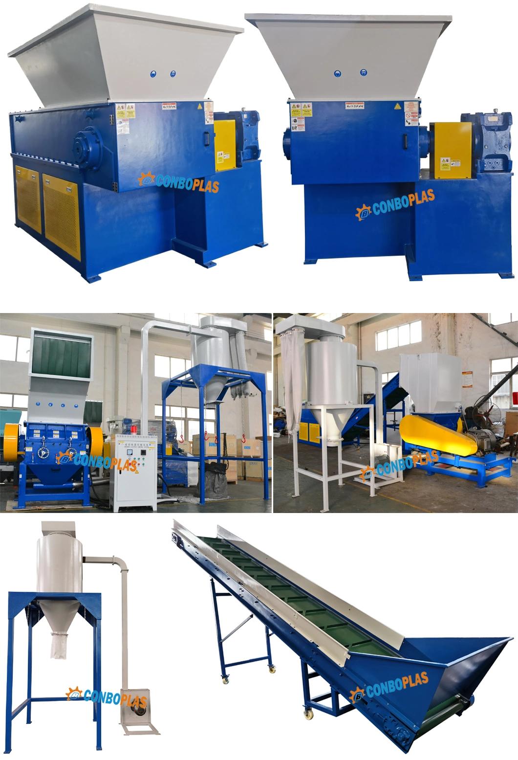 ABS PVC PP PE Lumps Shredder Belt Conveyor Crusher