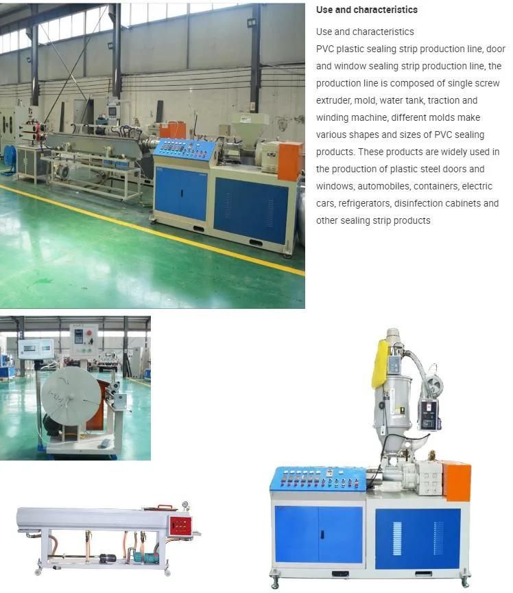 PVC Sealing Strip Extruder Plastic Machinefactory Price Soft PVC Strips Belts Extrusion Machine