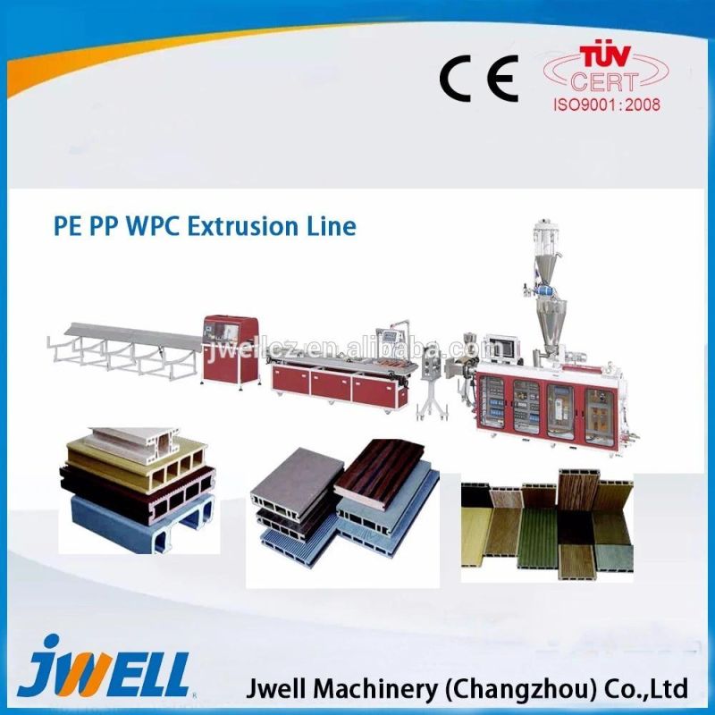 Jwell Special Designed Screw and Barrel Plastic Extrusion Lines for Wood Plastic Products Making Machine