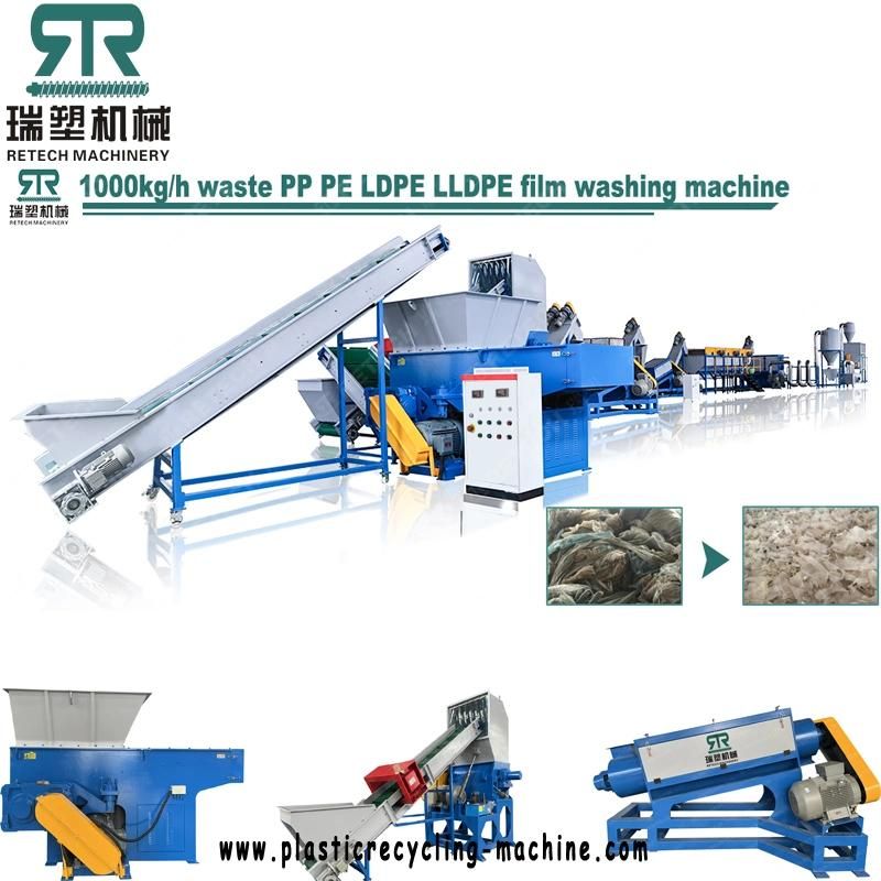 LDPE HDPE PE Film Compacting Pelletizing Line/Plastic Recycling Granulating Machine