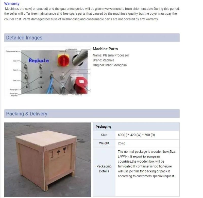 Customized Plasma Surface Cleaning Processor