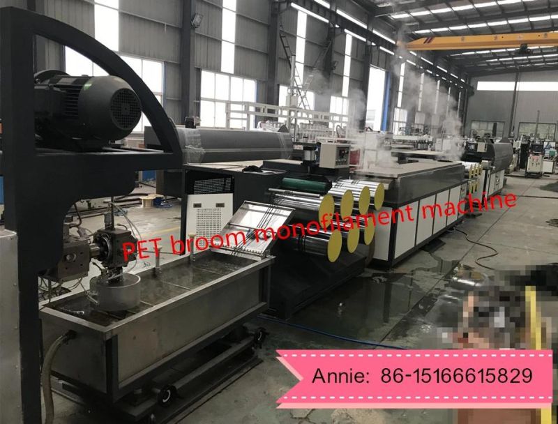 PP Filament Extruder Production Line, Plastic Monofilament Yarn Extruding Machine for Broom Brush Bristile Making