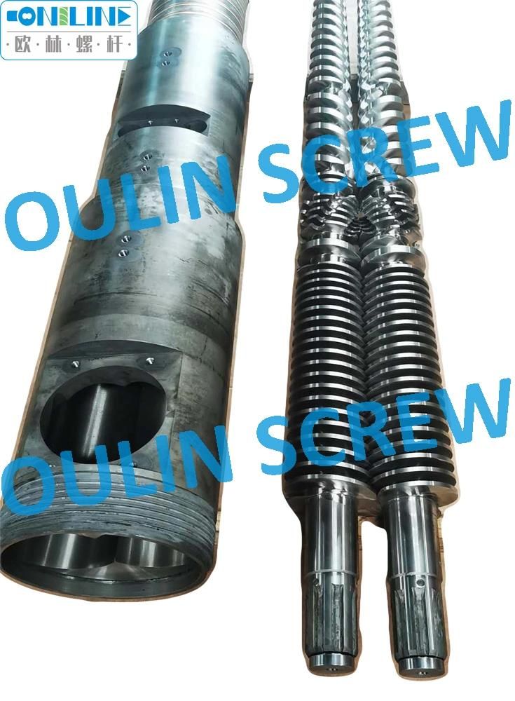 Gpm 65/132 Twin Conical Screw Barrel for PVC Sheet, Pipe, Profile Rod Extrusion