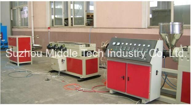 PVC / PE Plastic Single Wall Corrugated Pipe Production Line