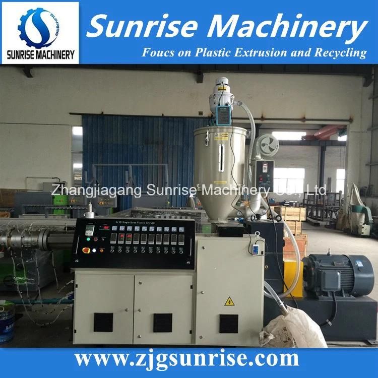 Plastic HDPE PE PVC Single Wall Corrugated Pipe Soft Hose Extrusion Making Machine