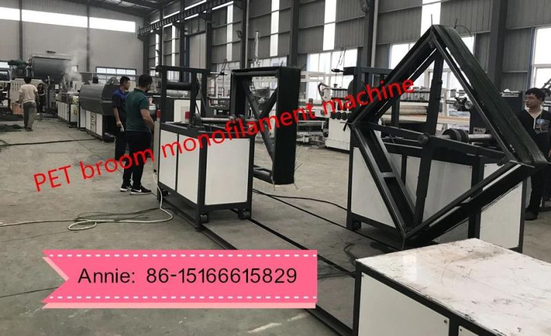 Plastic Pet/PP Synthetic Broom and Brush Monofilament Bristle Fiber Yarn Extrusion Line/Extruder Machine