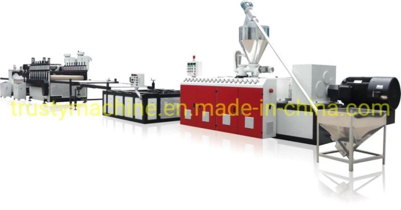 Sjsz-80 PVC/WPC Board Exturder Machine/Plastic Sheet/Panel Machine/Crust Foam Board Extrusion Line Machine Trusty Plastic Machinery