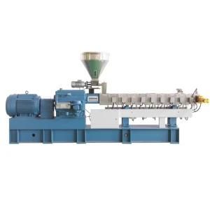 Nanjing High Capacity Plastic PVC Recycling Granulator Twin Screw Extruder Machine ...