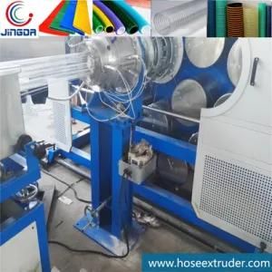 Online Yarn Fiber Braiding Knitting Coated LLDPE EVA Layflat Hose Production Equipment ...