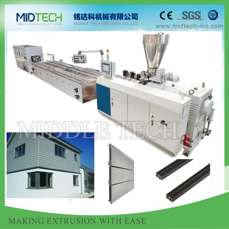 Plastic WPC (PE) Decking Corner& Skirting Trim Profile& Board Extrusion/Extruder Making Machine