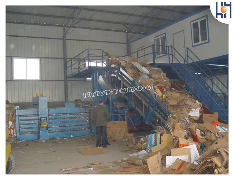 Hot Sale Fully Automatic Horizontal Waste Plastic Pet Bottle Recycling Machine Paper Baler