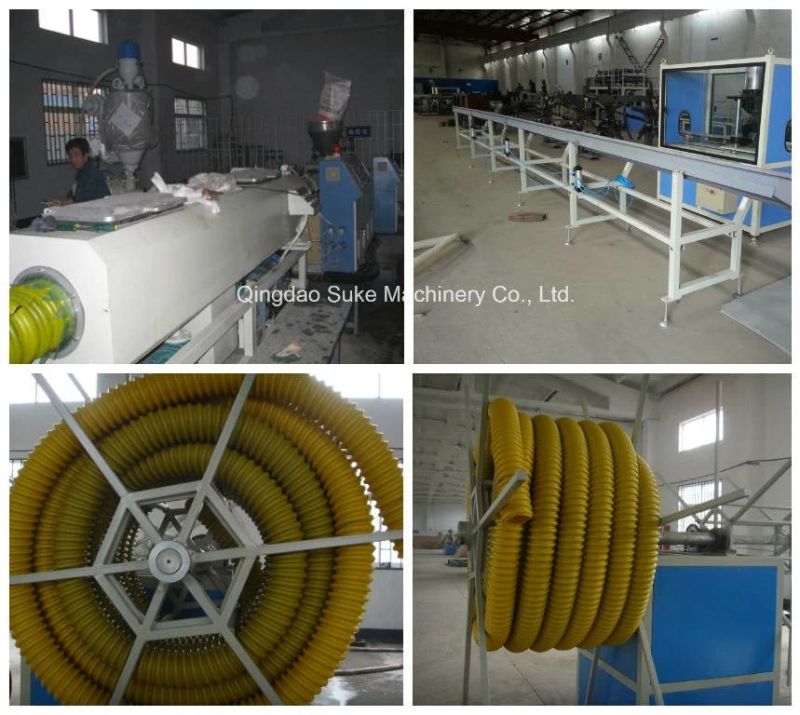 PE Carbon Spiral Pipe Extrusion Line with CE