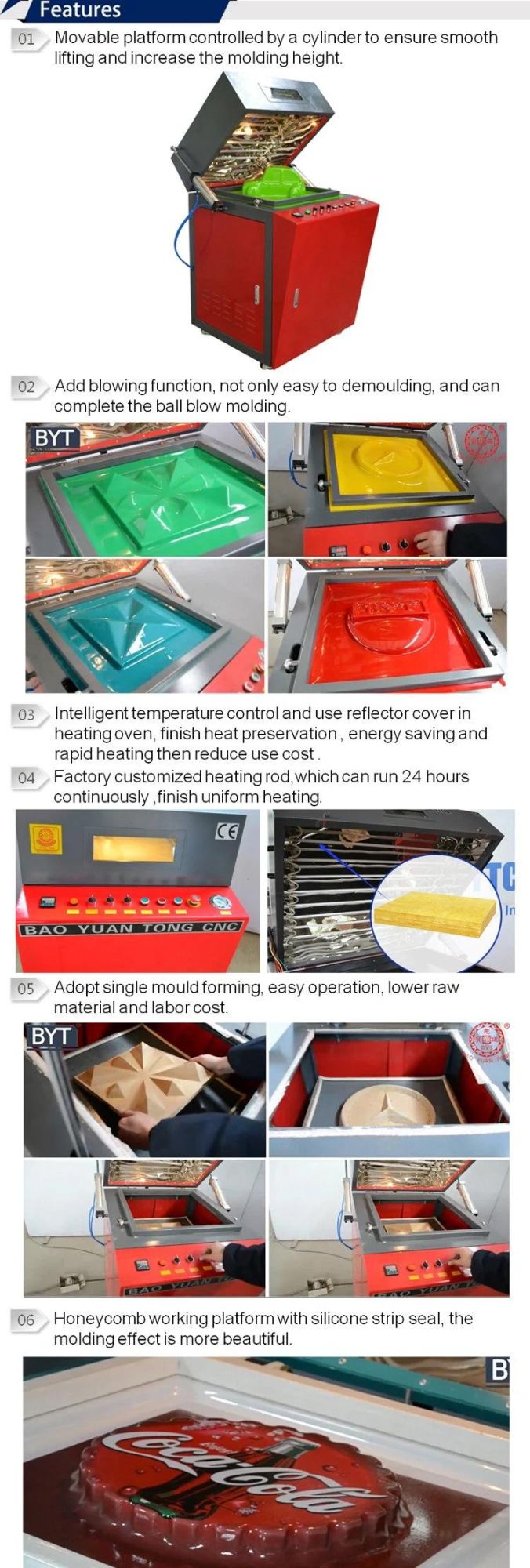 Bsx-600 Plastic Shot Vacuum Forming Machine