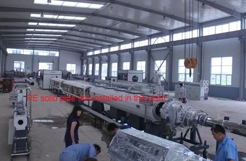 Water Gasoline Three Layers HDPE Pressure Plastic Pipe Co-Extrusion Line