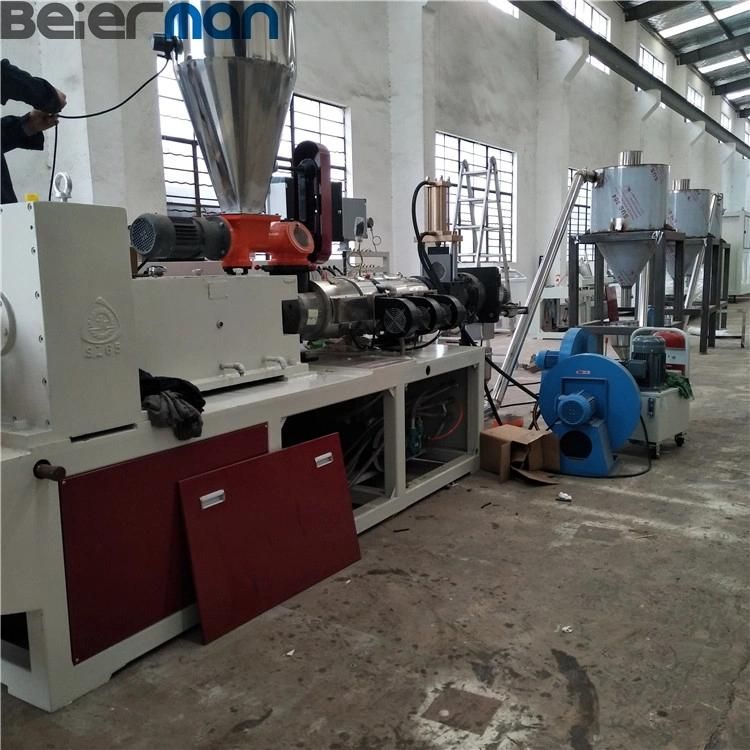 Stainless Steel PVC Resin Hot Die Face Cutter Pelletizing Line 250kg/H with 65/132 Extruder