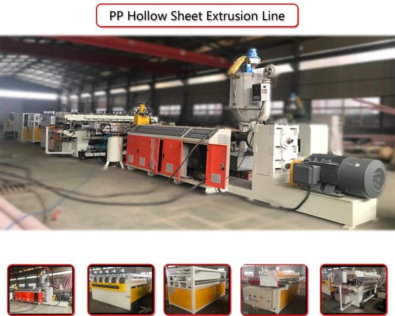 PP Hollow Packing Sheet Extrusion Making Machine