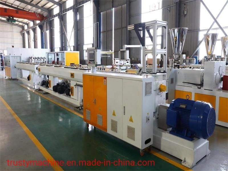 20mm-90mm HDPE Water Supply Gas Supply Pipe Extrusion Line