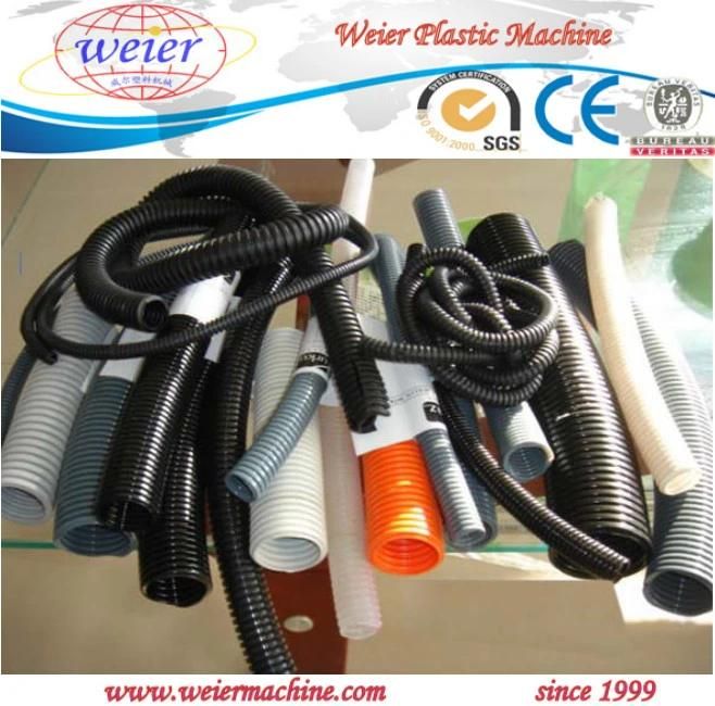 China Plastic Single Wall PE/PP/PVC Corrugated Pipe/Tube/Hose Extrusion Production Line