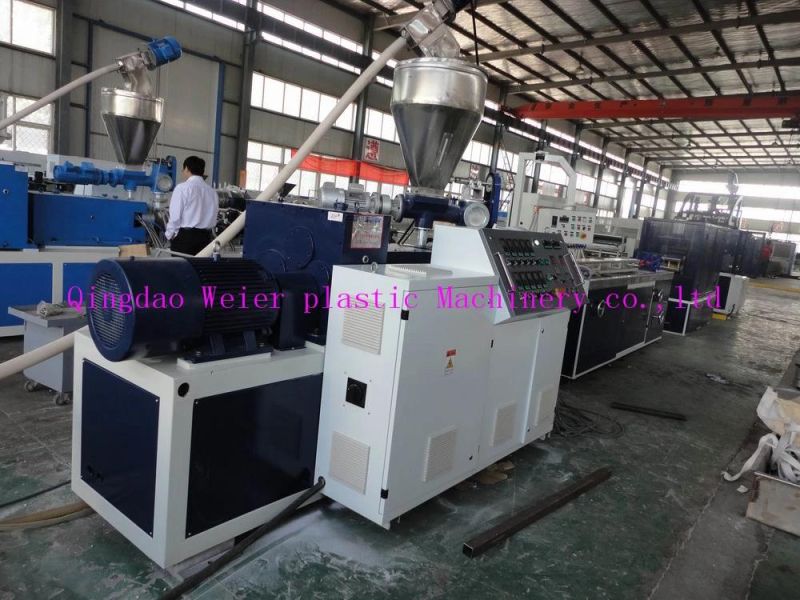 Ce Certificate WPC PVC Floor Profile Line/Sjsz65 PP PE PVC Wood Plastic WPC Profile Extrusion Machine