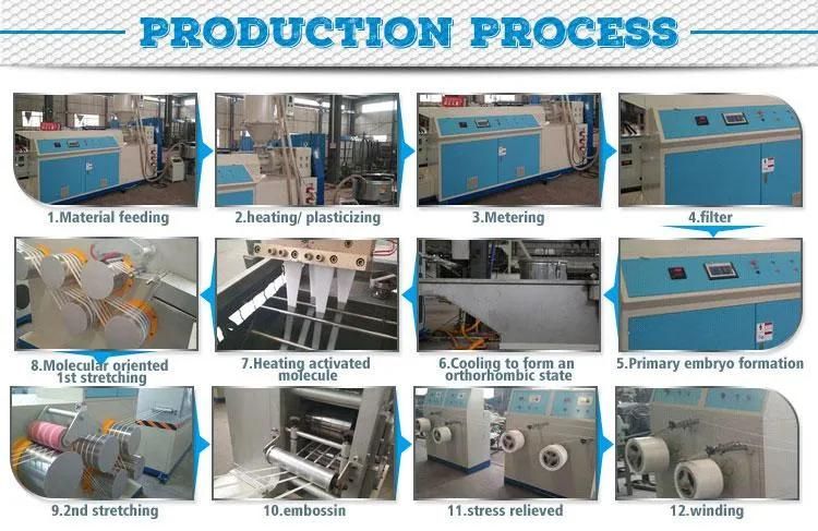 2 Lines Produce Automatic Strapping Band PE/PP Production Line